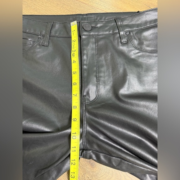 NWT Kut From The Kloth Ana Fab Ab Coated High Waist Flare Jeans Black Size 12 - Picture 10 of 11